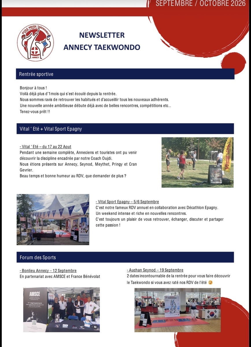 Newsletter septembre octobre 2026