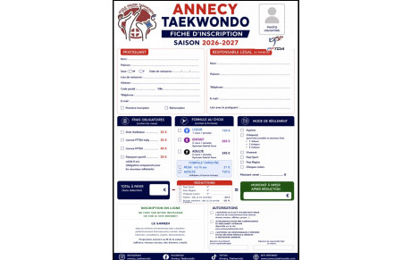Inscriptions 2026-2027